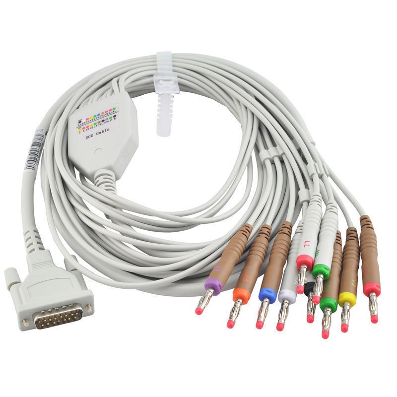 Cable ECG paciente completo p/ electrocardiógrafo.
